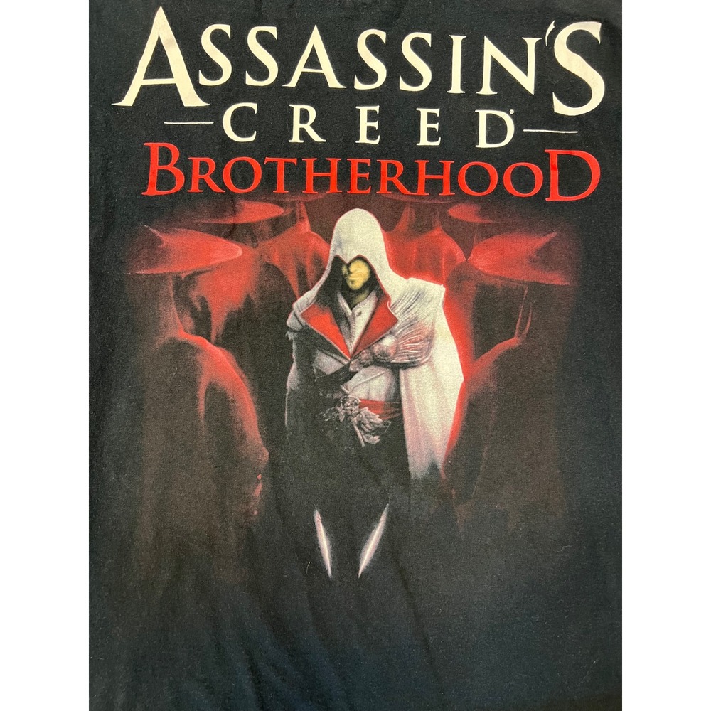 Assassins Creed Brotherhood T Shirt Mens Medium Black Ezio Graphic Tee 2011